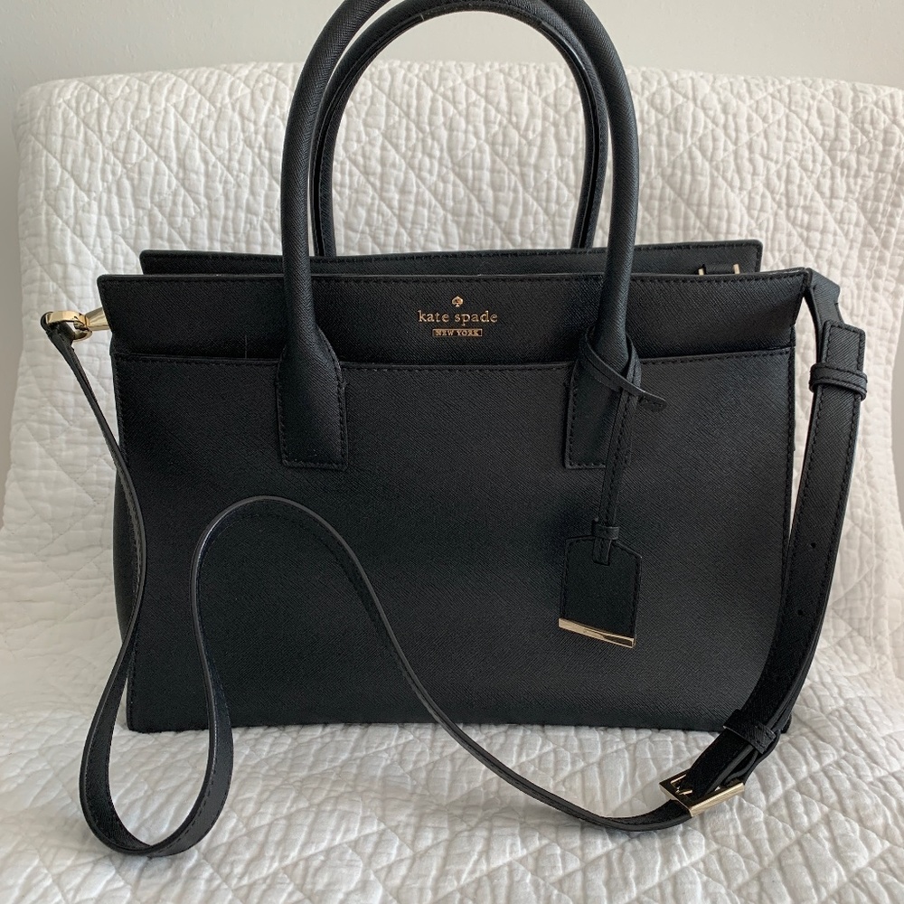 Kate Spade Cameron Medium Satchel Purse Black